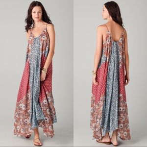 Zimmermann Boho Patchwork Cotton Voile Spliced Slip Dress Size 0 US 4